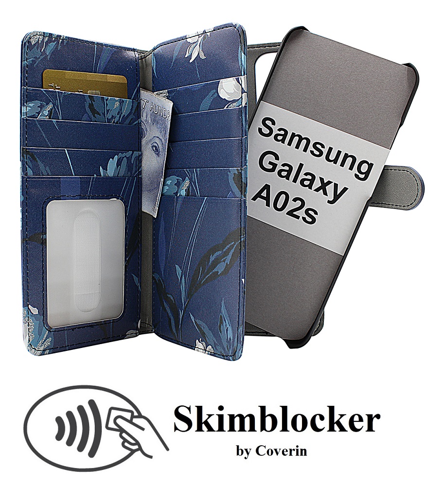 CoverInSkimblocker XL Magnet Designwallet Samsung Galaxy A02s