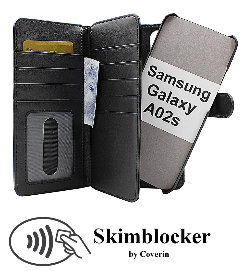CoverInSkimblocker XL Magnet Fodral Samsung Galaxy A02s