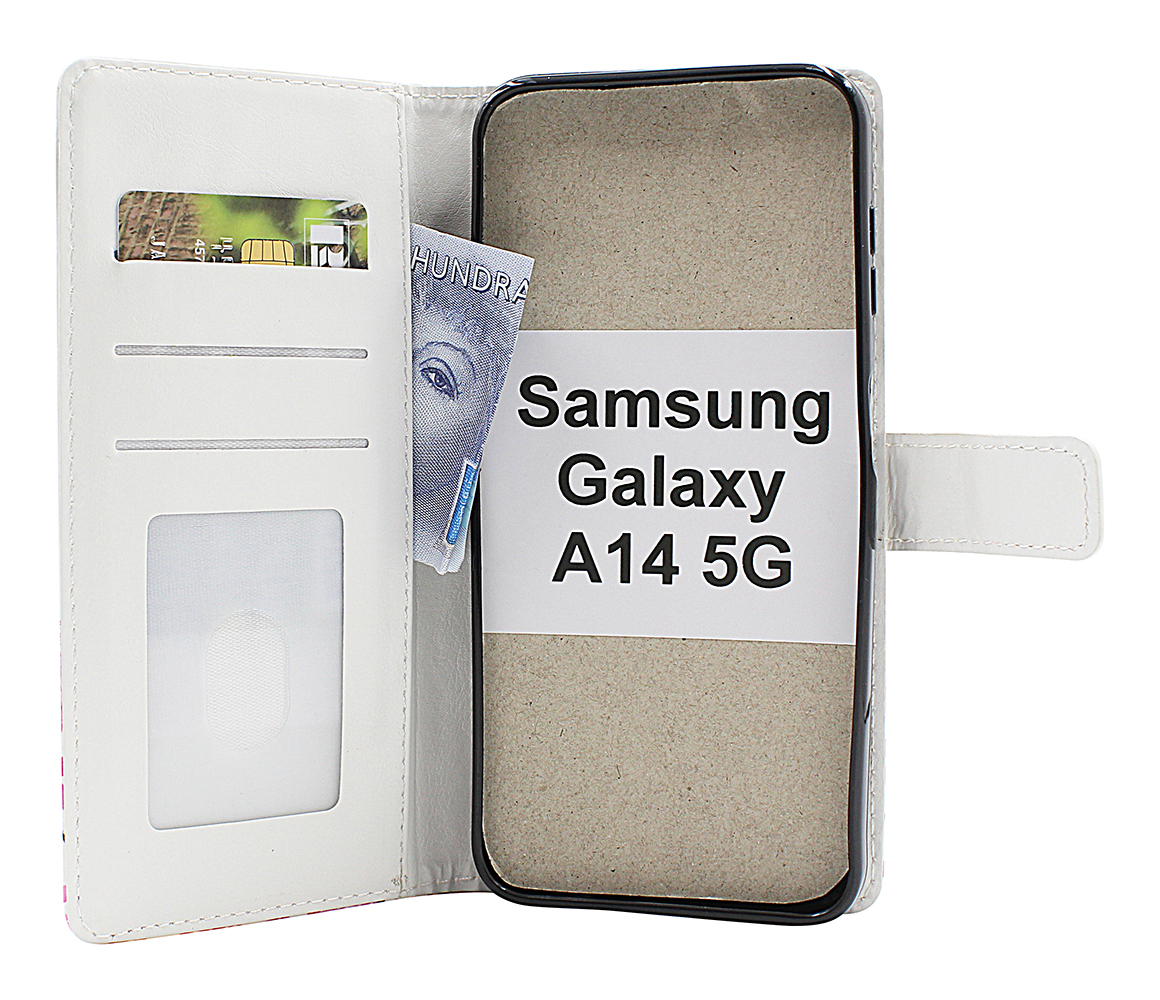 billigamobilskydd.seDesignwallet Samsung Galaxy A14 4G / 5G