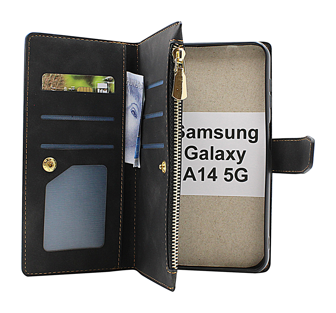 billigamobilskydd.seXL Standcase Lyxfodral Samsung Galaxy A14 4G / 5G