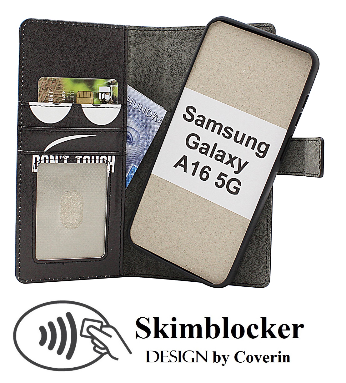Skimblocker Samsung Galaxy A16 / A16 5G Magnet Plånboksfodral Design