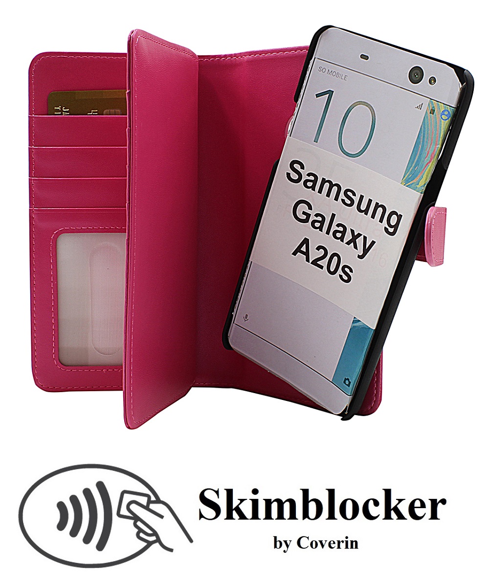 CoverInSkimblocker XL Magnet Fodral Samsung Galaxy A20s (A207F/DS)