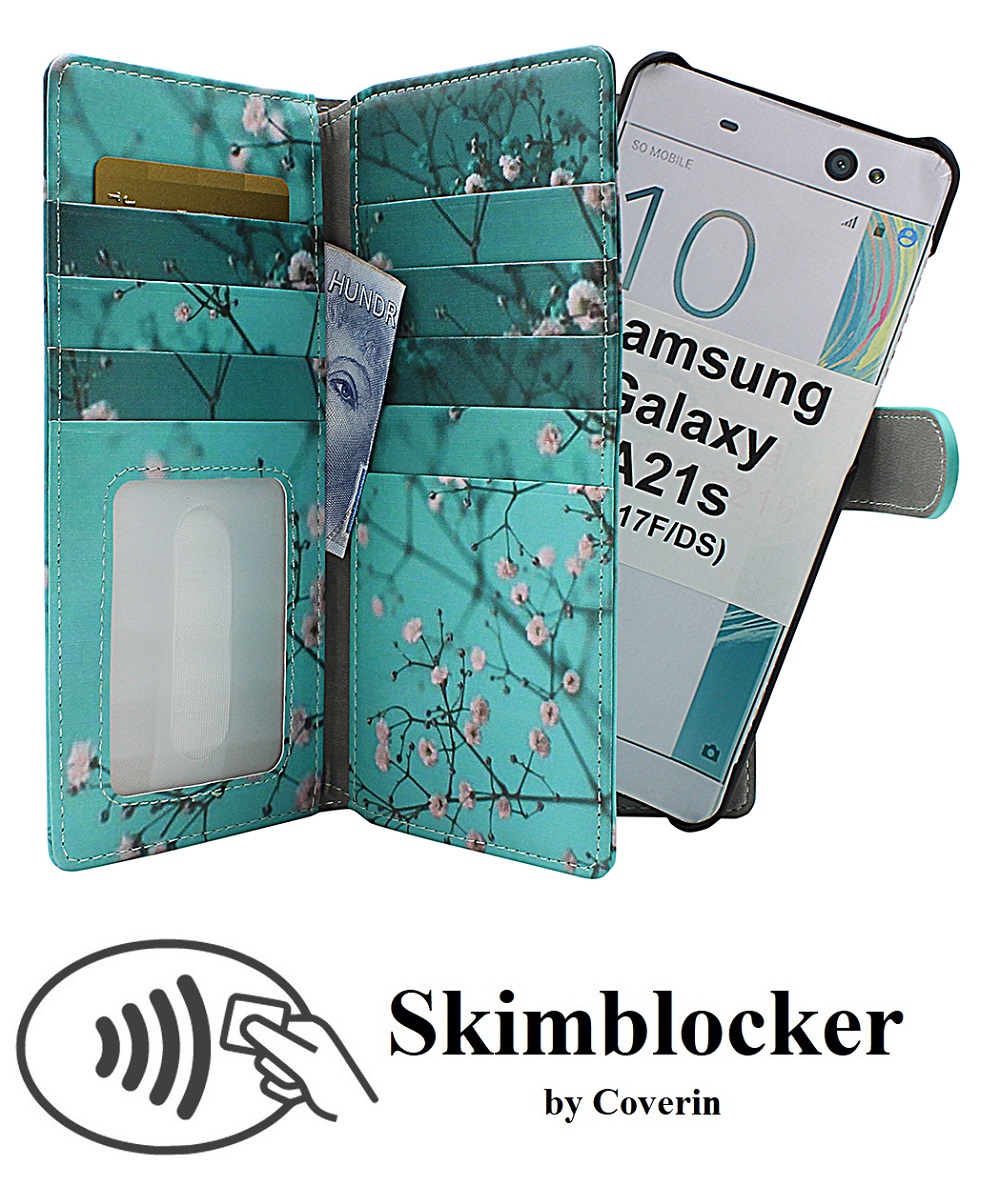 CoverInSkimblocker XL Magnet Designwallet Samsung Galaxy A21s (A217F/DS)