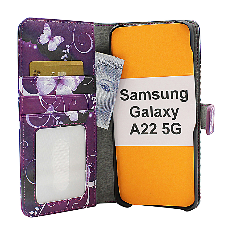 CoverInSkimblocker Magnet Designwallet Samsung Galaxy A22 5G (SM-A226B)