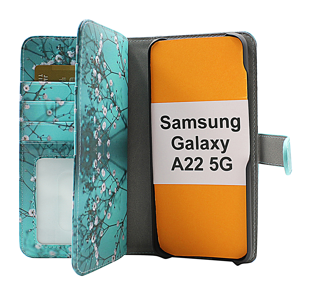 CoverInSkimblocker XL Magnet Designwallet Samsung Galaxy A22 5G (SM-A226B)