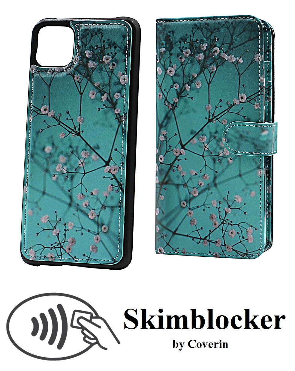 CoverInSkimblocker XL Magnet Designwallet Samsung Galaxy A22 5G (SM-A226B)