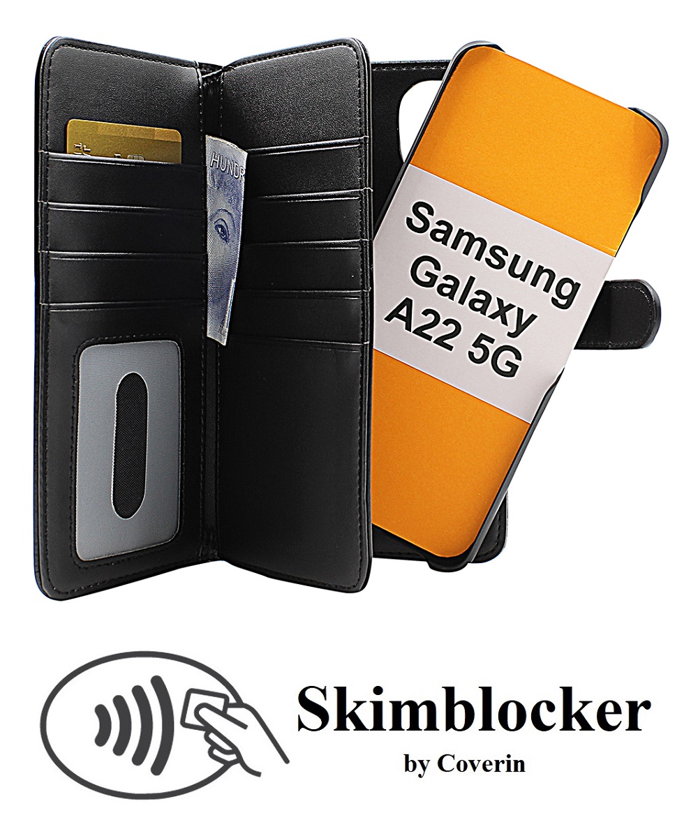 CoverInSkimblocker XL Magnet Fodral Samsung Galaxy A22 5G (SM-A226B)