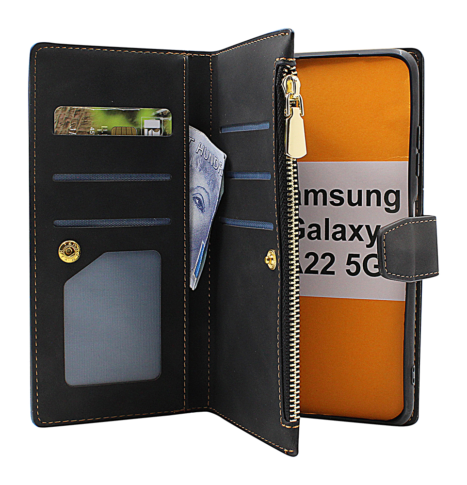 billigamobilskydd.seXL Standcase Lyxfodral Samsung Galaxy A22 5G (SM-A226B)