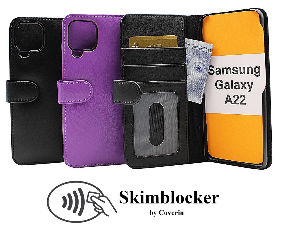 CoverInSkimblocker Plnboksfodral Samsung Galaxy A22 (SM-A225F/DS)