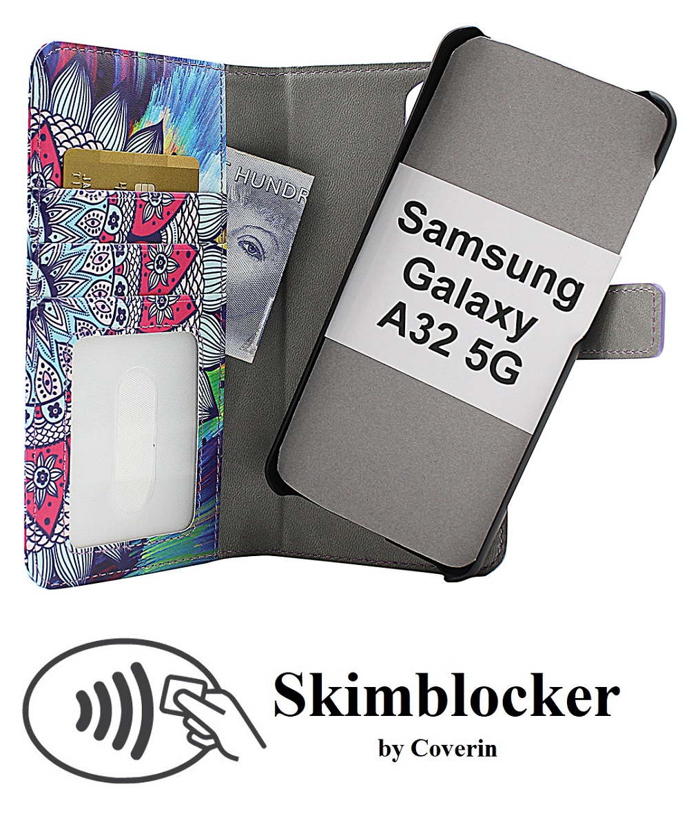 CoverInSkimblocker Magnet Designwallet Samsung Galaxy A32 5G (SM-A326B)