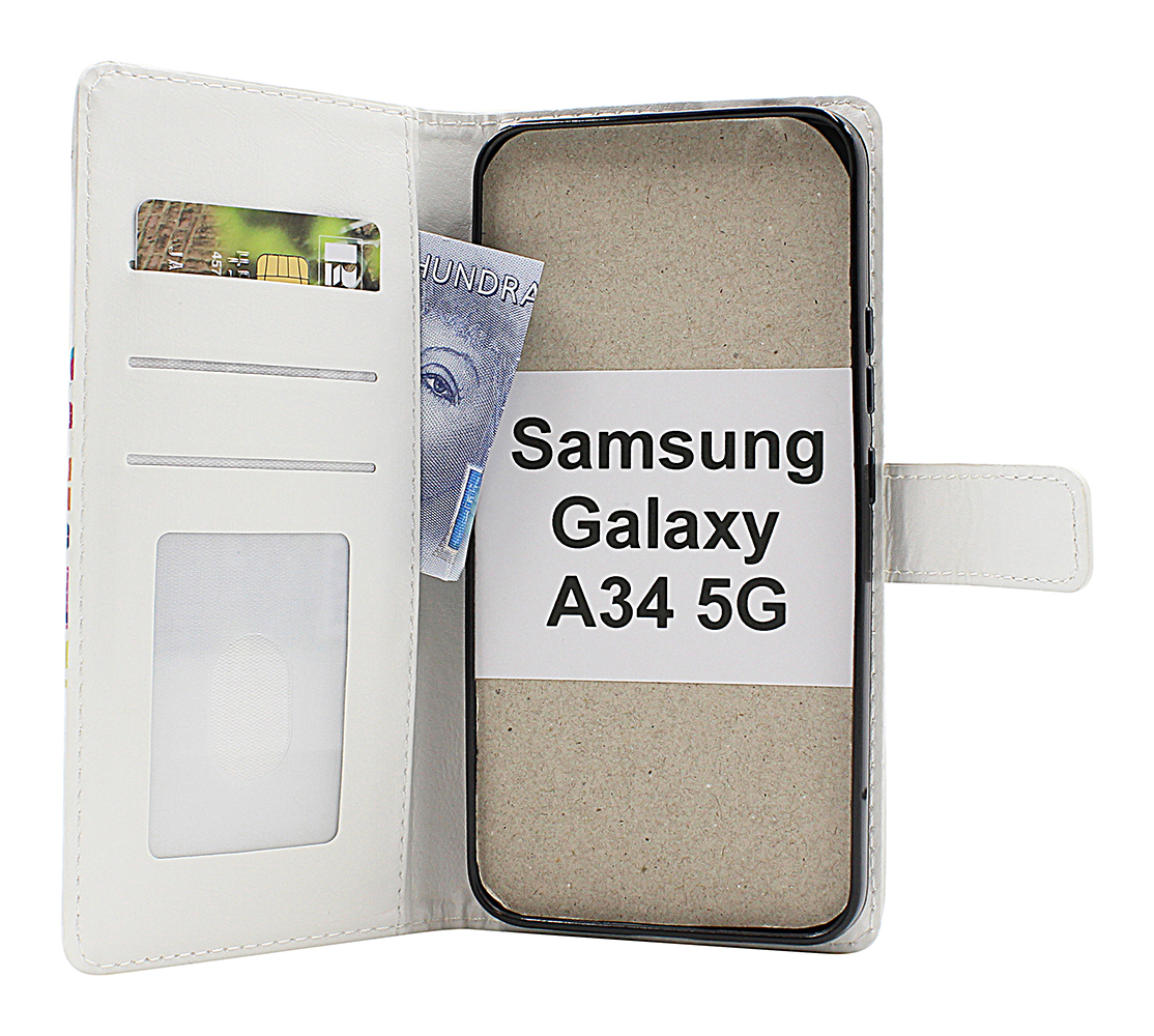 billigamobilskydd.seDesignwallet Samsung Galaxy A34 5G