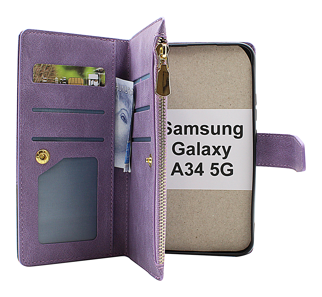 billigamobilskydd.seXL Standcase Lyxfodral Samsung Galaxy A34 5G