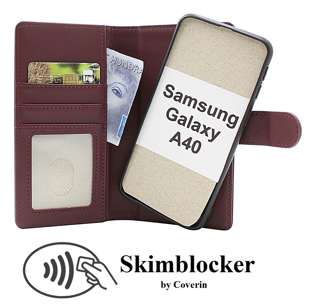 Product Image for Skimblocker Samsung Galaxy A40 Magnet Plånboksfodral