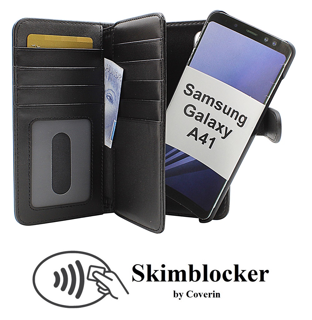 CoverInSkimblocker XL Magnet Fodral Samsung Galaxy A41