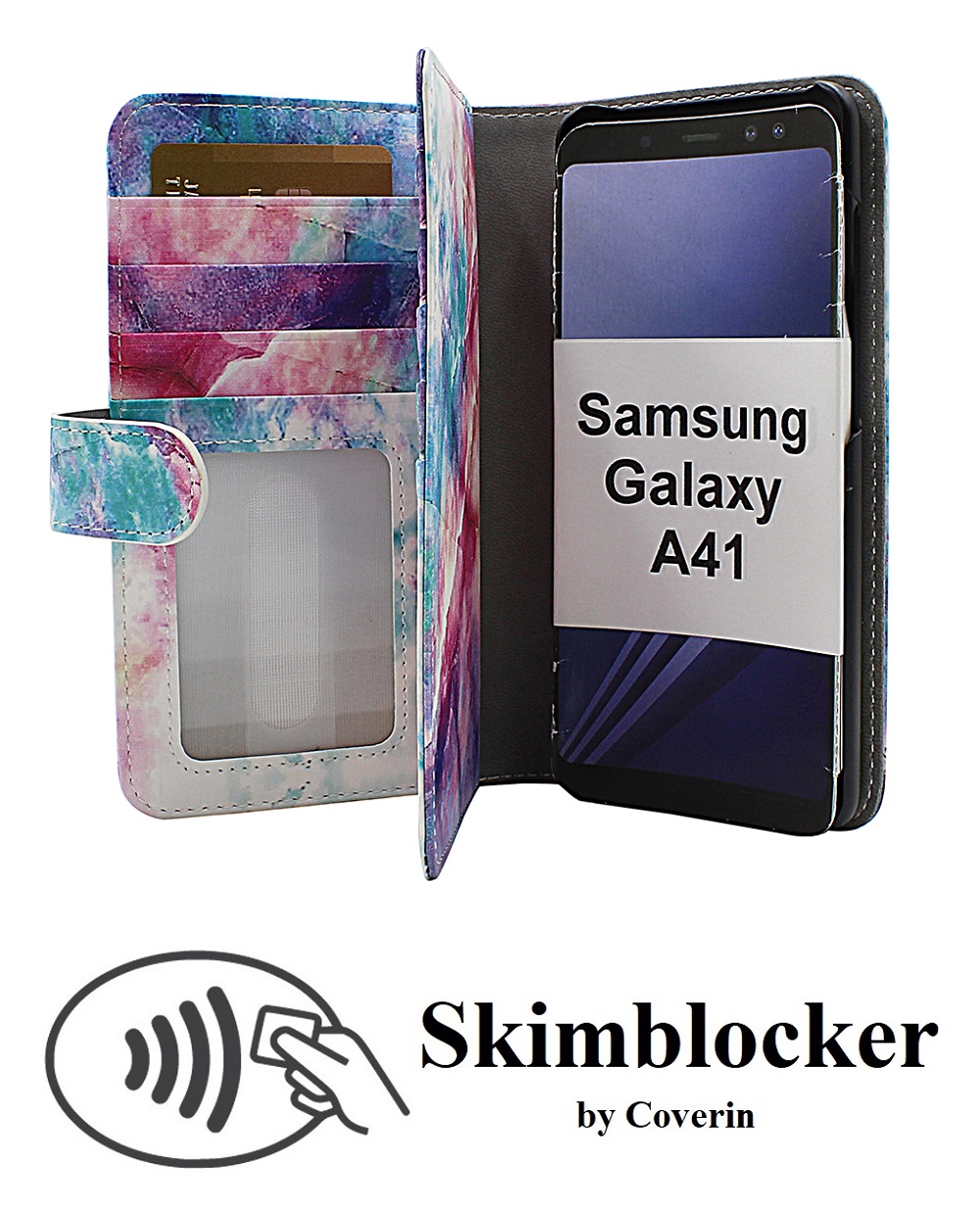 CoverInSkimblocker XL Designwallet Samsung Galaxy A41