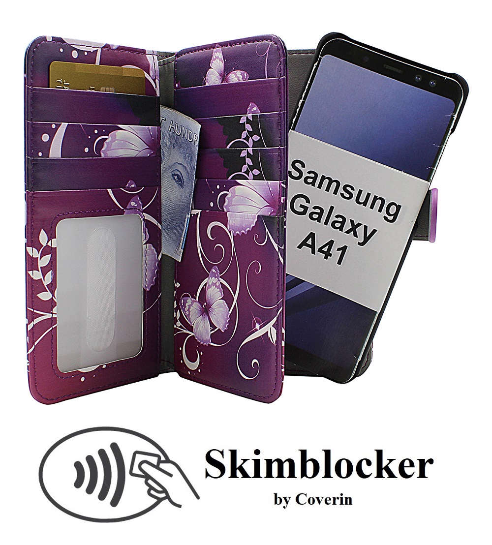 CoverInSkimblocker XL Magnet Designwallet Samsung Galaxy A41