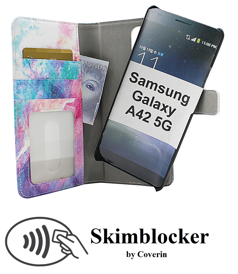 CoverInSkimblocker Magnet Designwallet Samsung Galaxy A42 5G