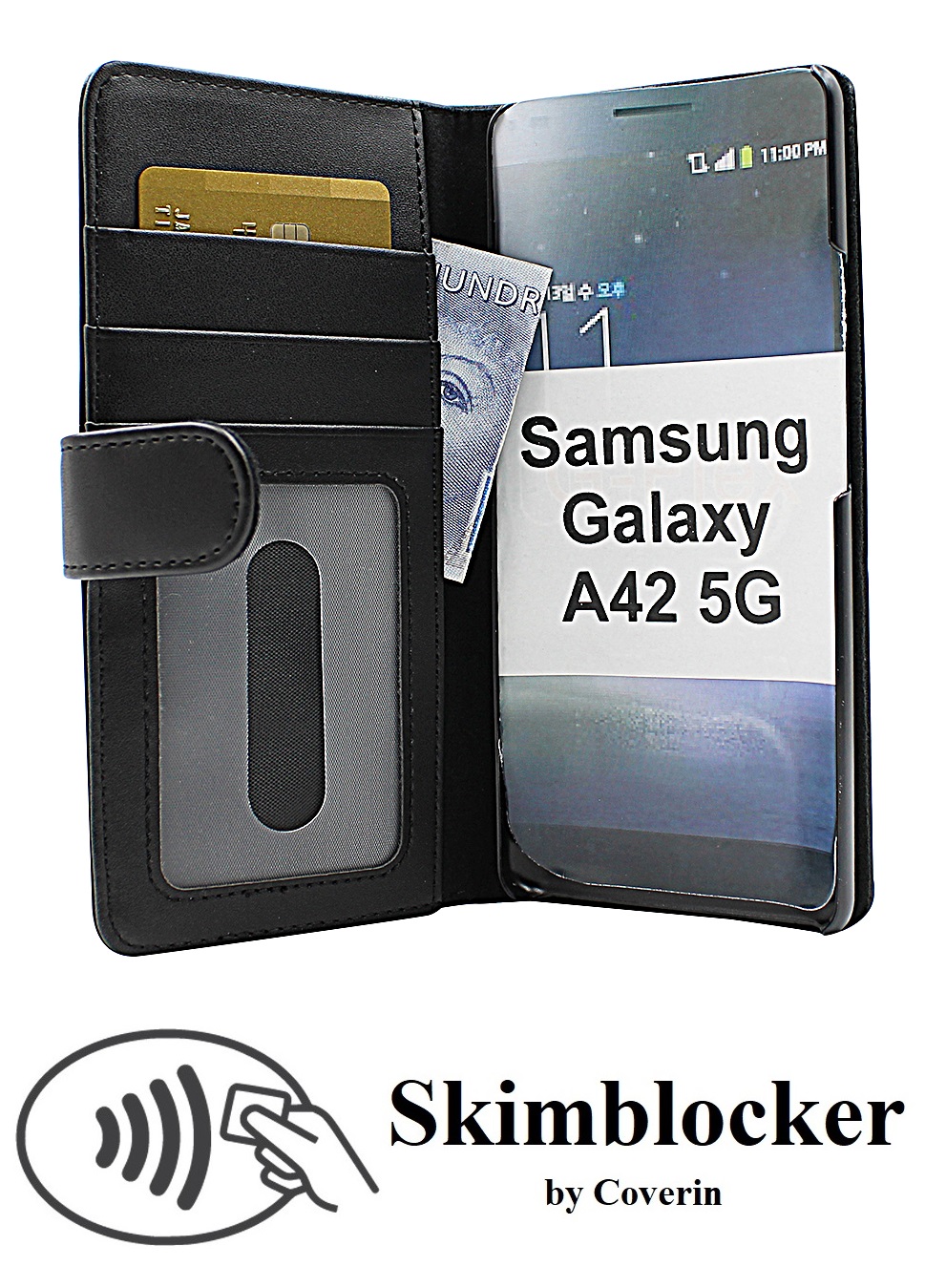 CoverInSkimblocker Plnboksfodral Samsung Galaxy A42 5G