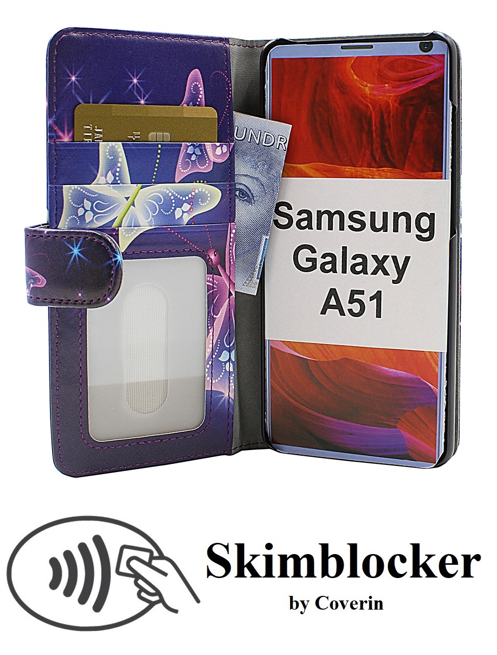 CoverInSkimblocker Designwallet Samsung Galaxy A51 (A515F/DS)