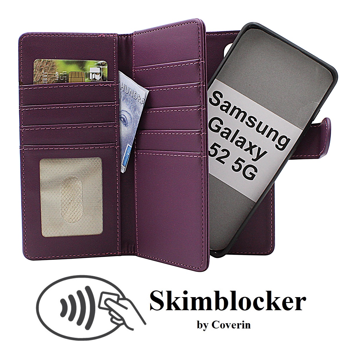 Product Image for Skimblocker Samsung Galaxy A52 5G XL Magnet Plånboksfodral