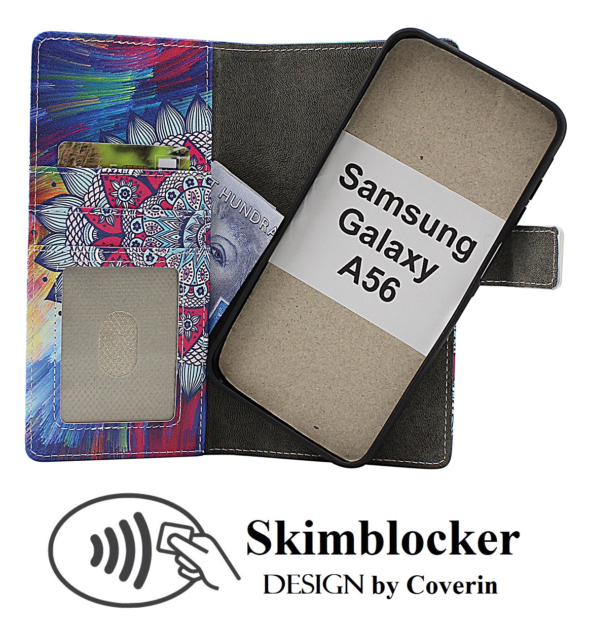 Skimblocker Samsung Galaxy A56 Magnet Plånboksfodral Design