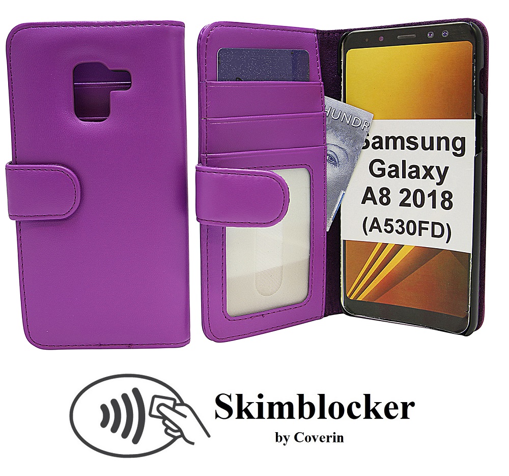 CoverInSkimblocker Plnboksfodral Samsung Galaxy A8 2018 (A530FD)
