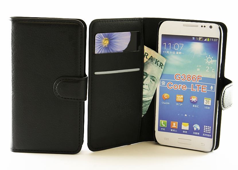 billigamobilskydd.seExklusiv Standcase Wallet Samsung Galaxy Core LTE (G386)