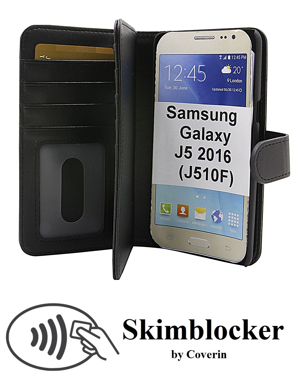 CoverInSkimblocker XL Magnet Fodral Samsung Galaxy J5 2016 (J510F)