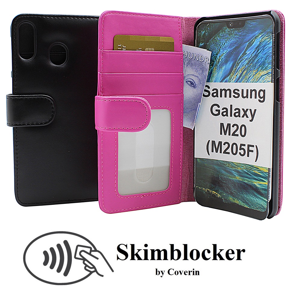 CoverInSkimblocker Plnboksfodral Samsung Galaxy M20 (M205F)