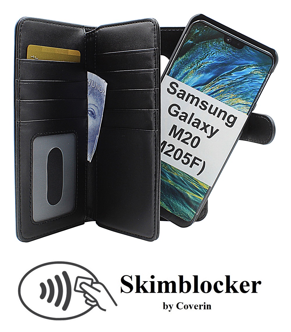 CoverInSkimblocker XL Magnet Fodral Samsung Galaxy M20 (M205F)