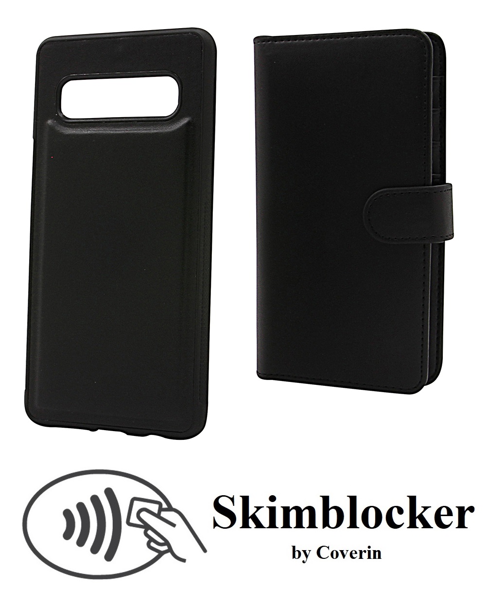 CoverInSkimblocker XL Magnet Fodral Samsung Galaxy S10 (G973F)