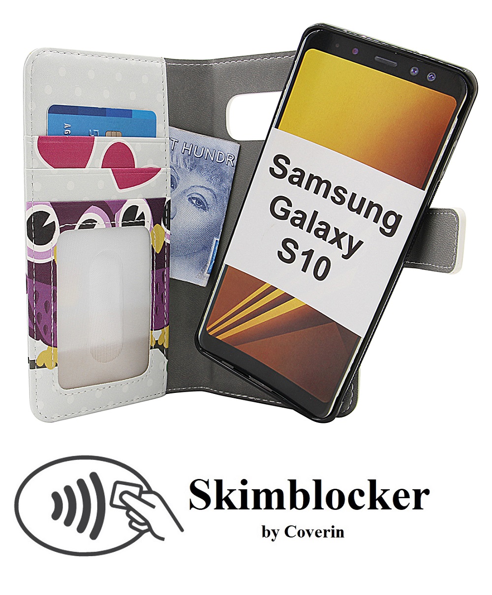 CoverInSkimblocker Magnet Designwallet Samsung Galaxy S10 (G973F)