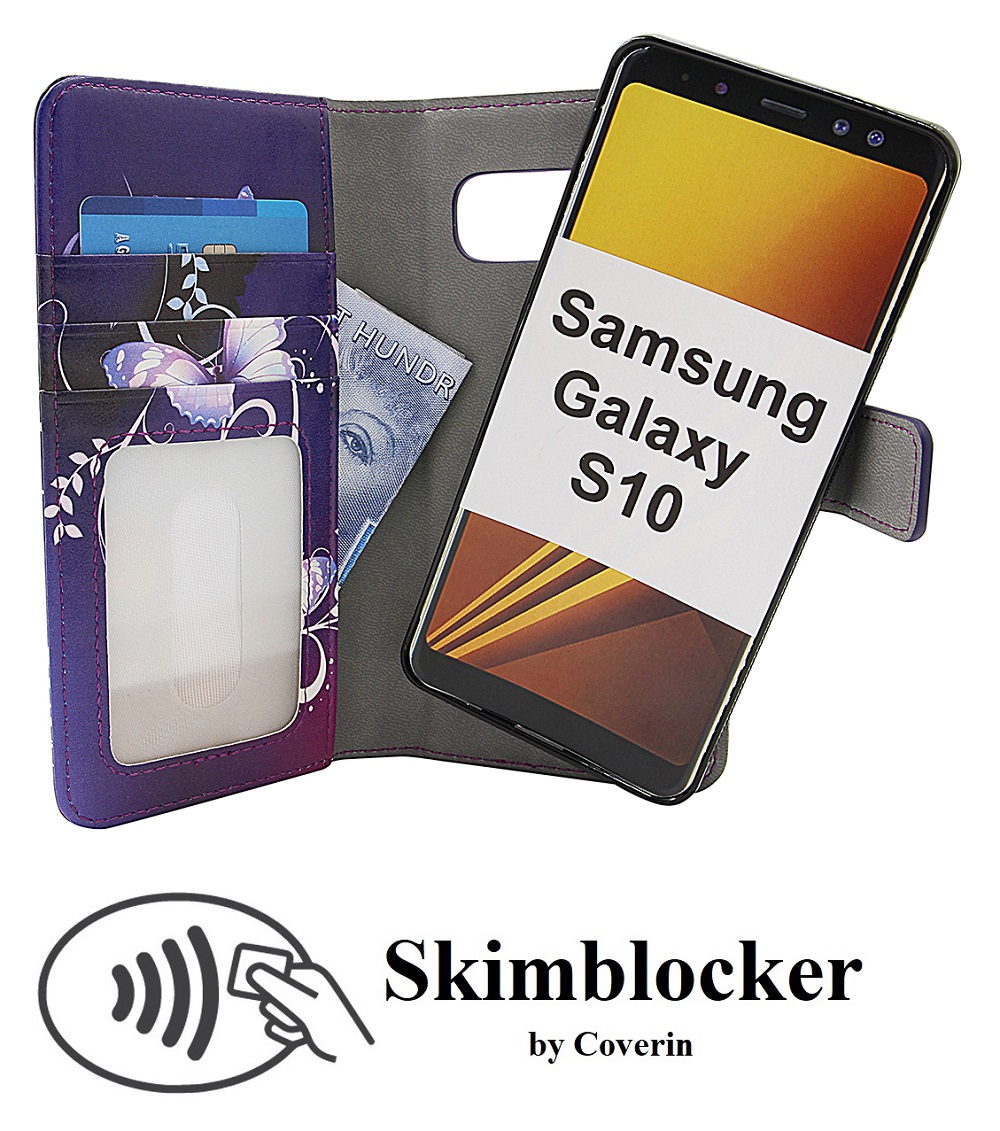 CoverInSkimblocker Magnet Designwallet Samsung Galaxy S10 (G973F)