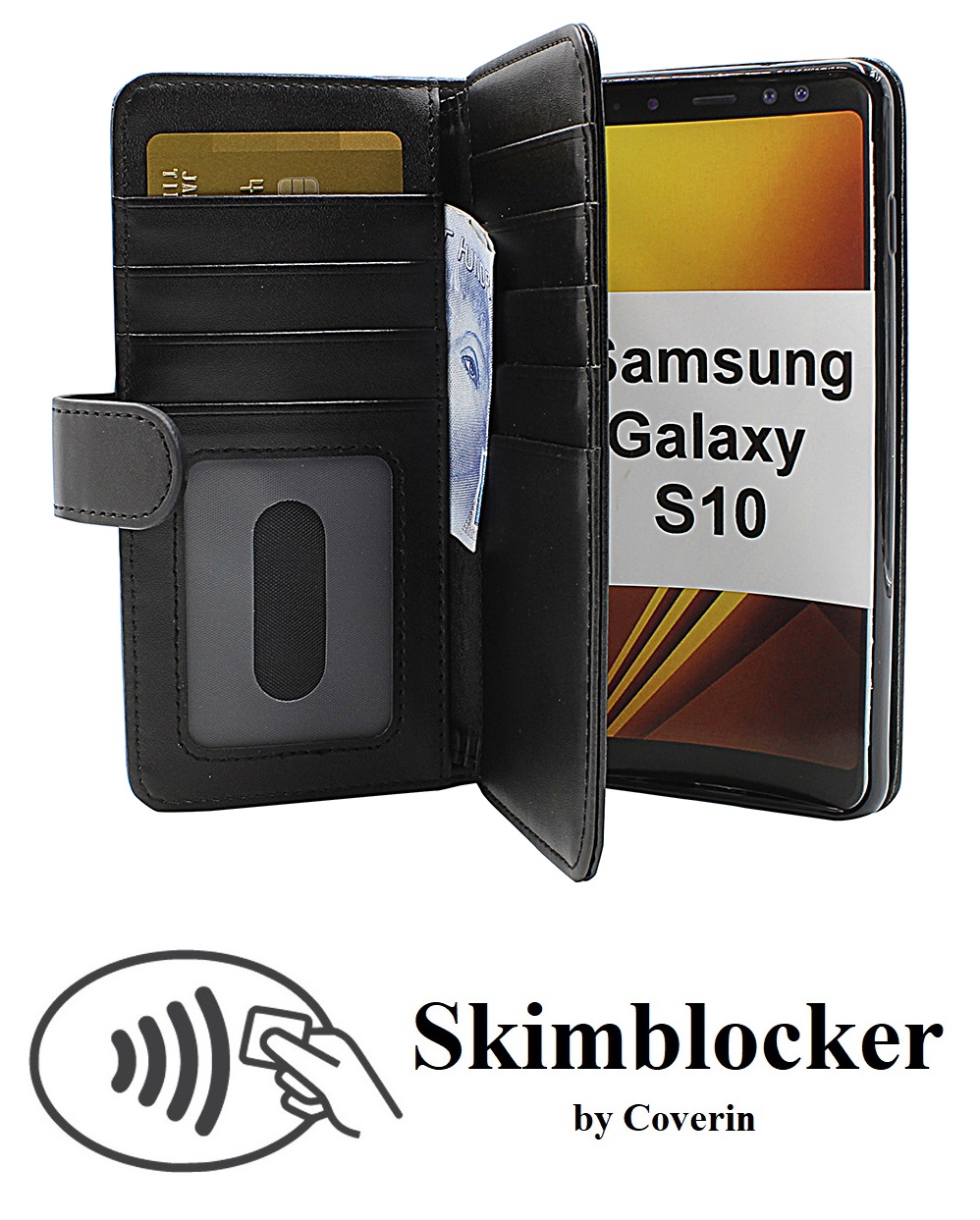 CoverInSkimblocker XL Wallet Samsung Galaxy S10 (G973F)