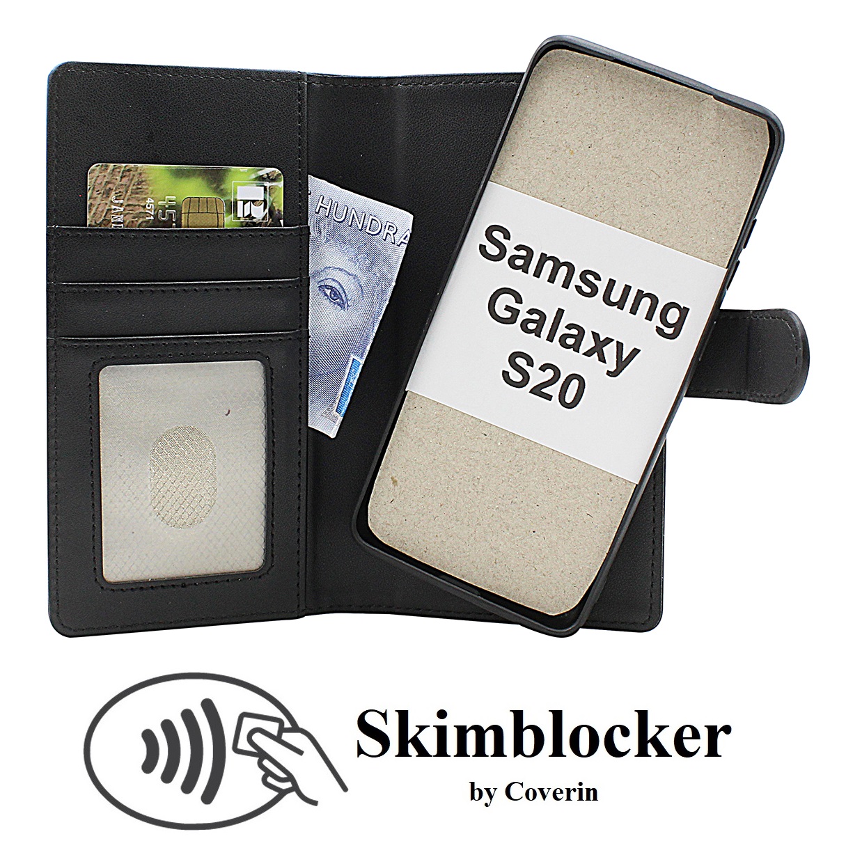 Skimblocker Samsung Galaxy S20 / S20 5G Magnet Plånboksfodral