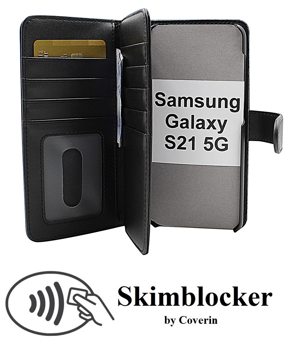 CoverInSkimblocker XL Magnet Fodral Samsung Galaxy S21 5G (G991B)