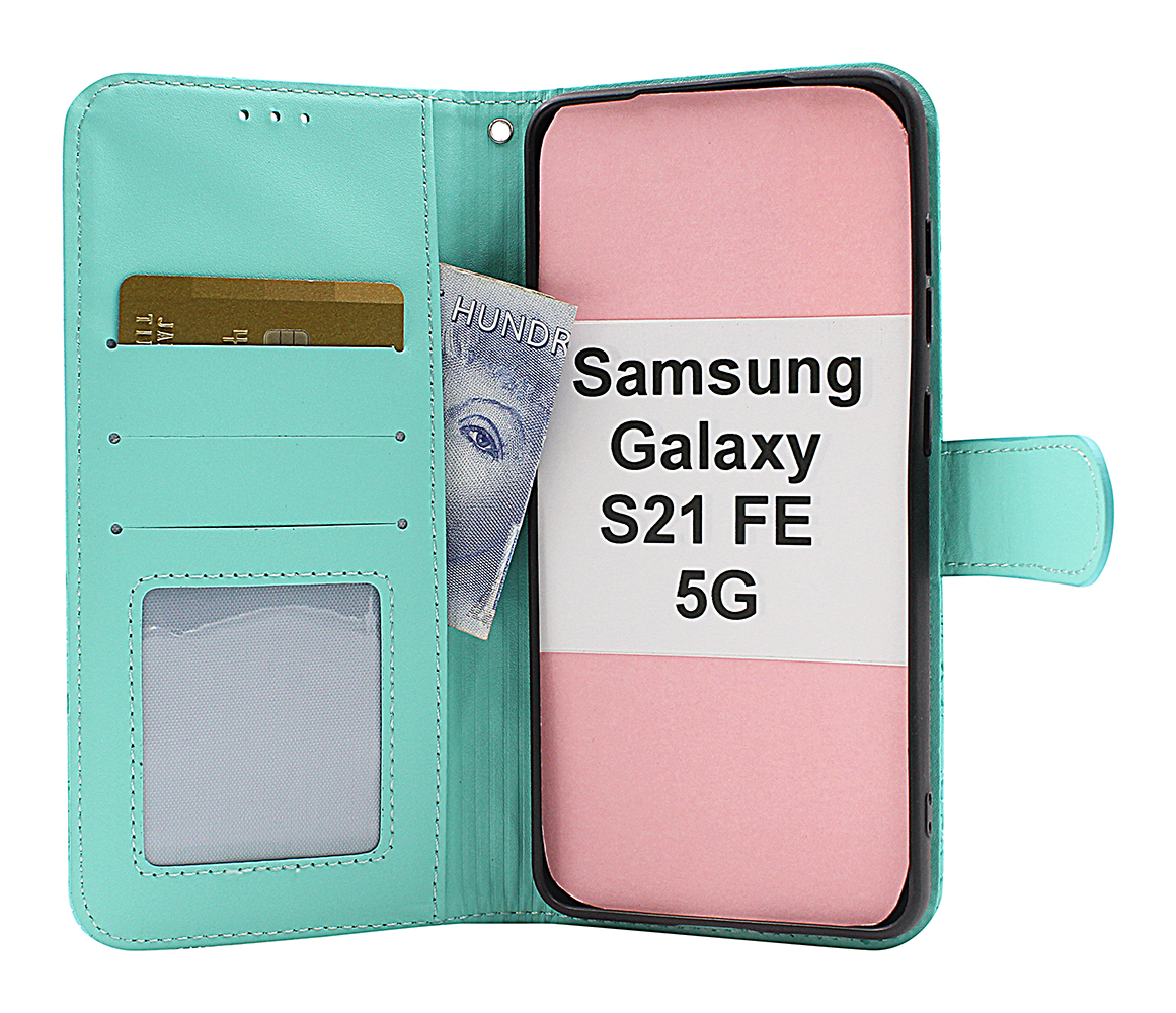 billigamobilskydd.seFlower Standcase Wallet Samsung Galaxy S21 FE 5G (SM-G990B)