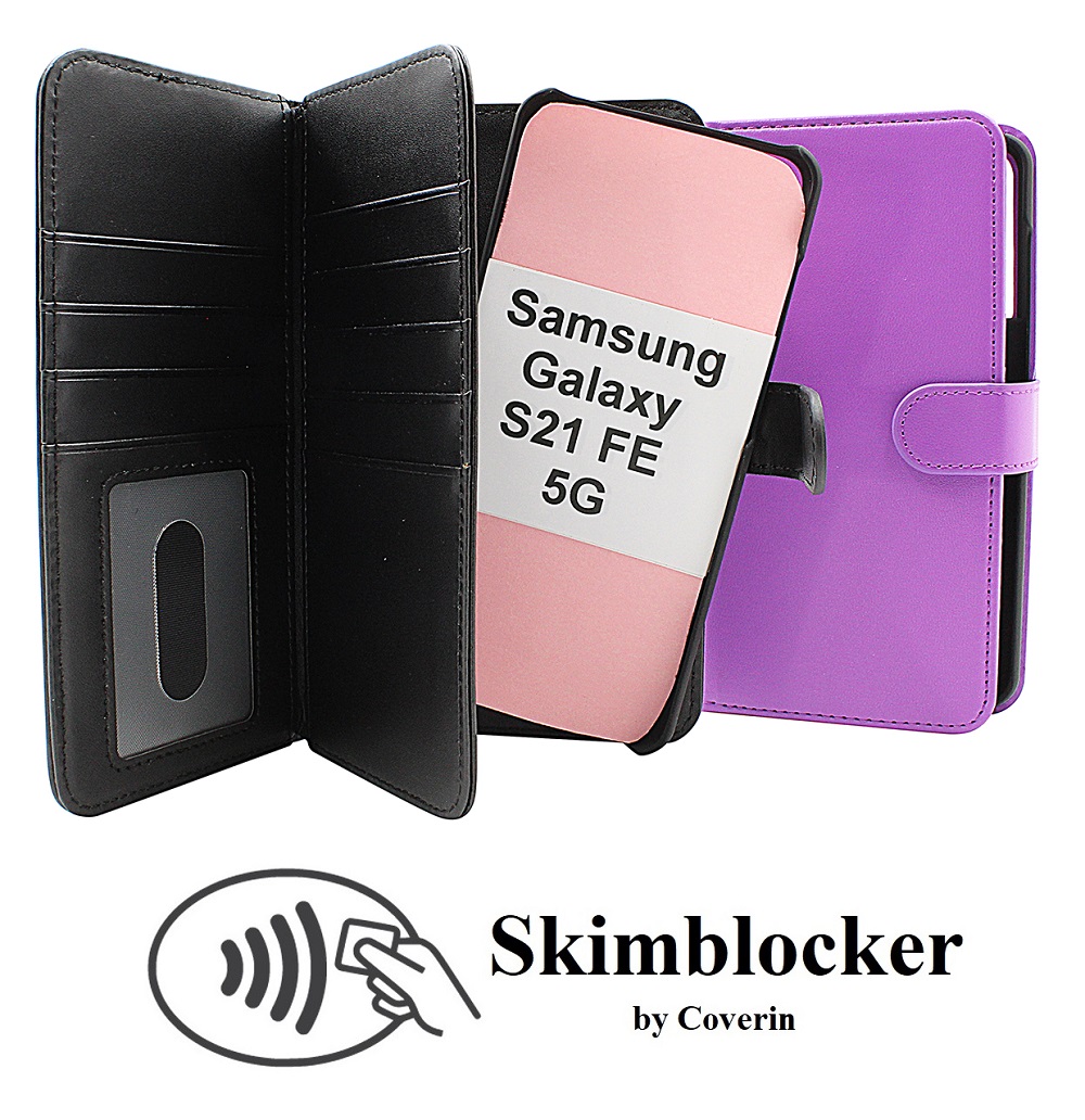 CoverInSkimblocker XL Magnet Fodral Samsung Galaxy S21 FE 5G