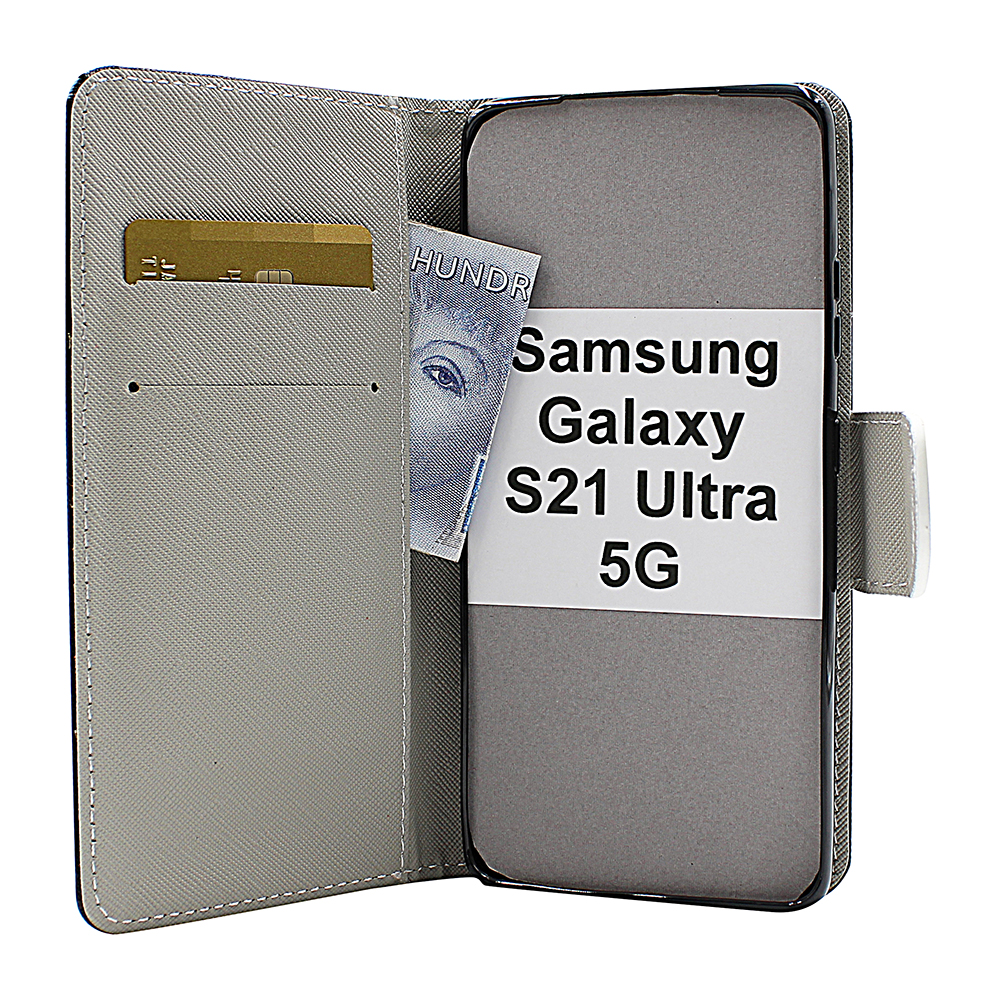 billigamobilskydd.seDesignwallet Samsung Galaxy S21 Ultra 5G (G998B)