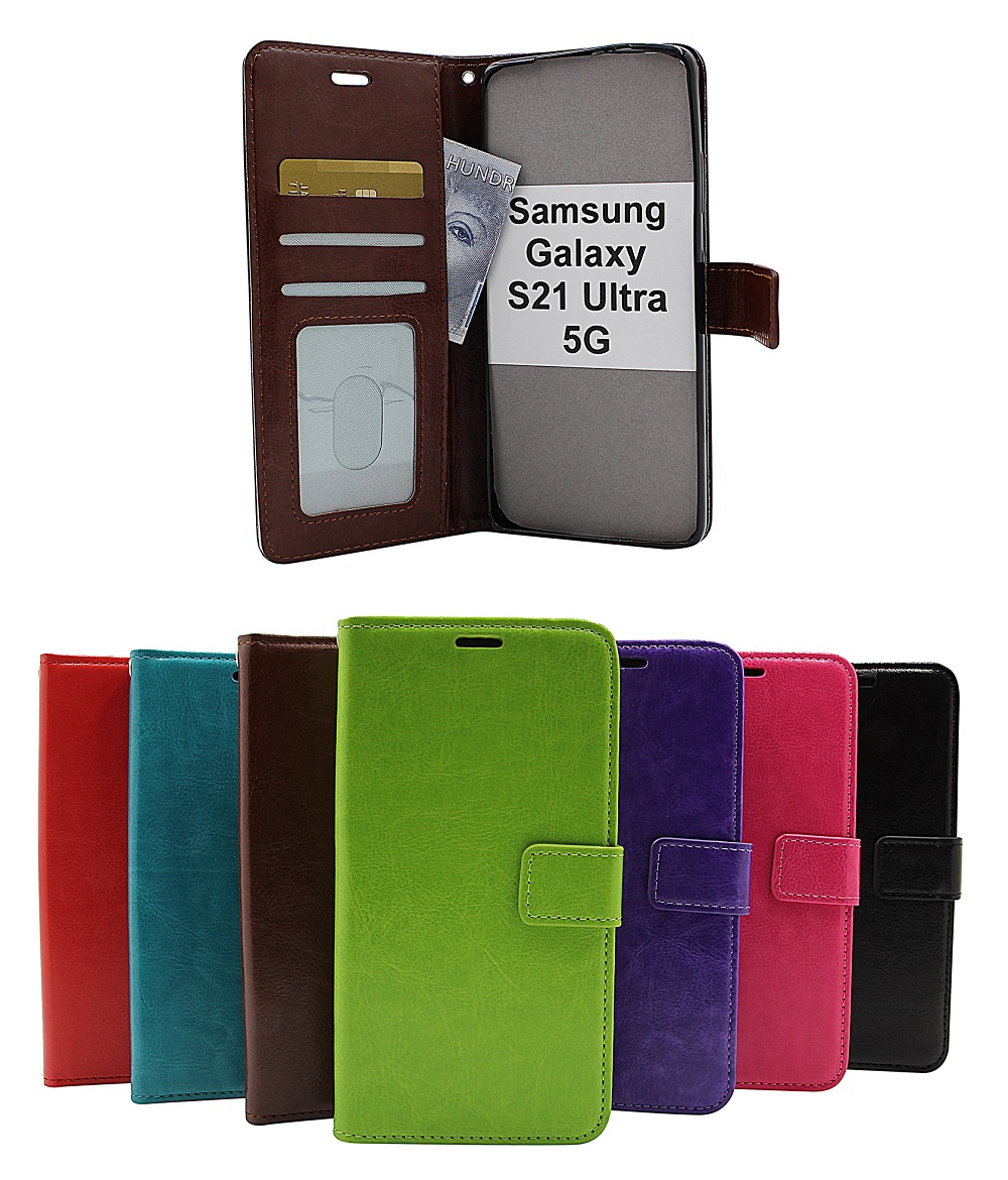 billigamobilskydd.seCrazy Horse Wallet Samsung Galaxy S21 Ultra 5G (G998B)