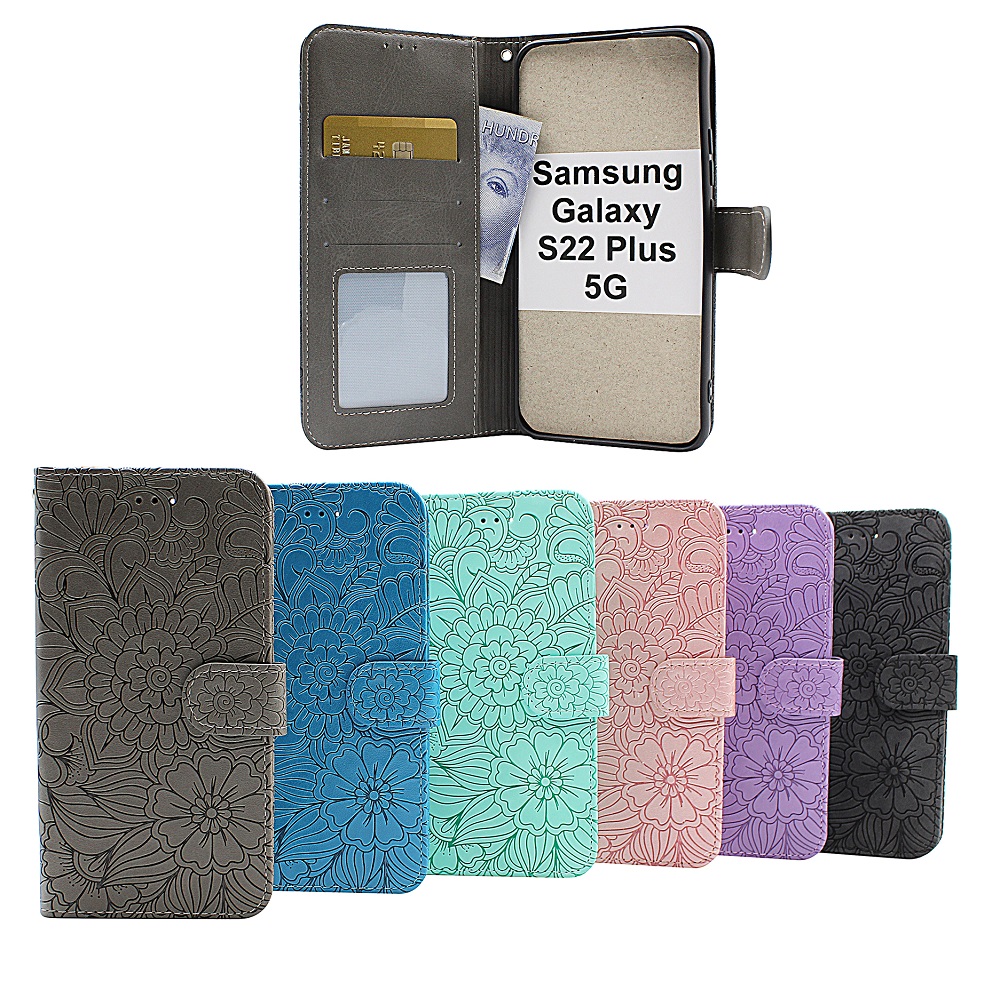 billigamobilskydd.seFlower Standcase Wallet Samsung Galaxy S22 Plus 5G (SM-S906B/DS)
