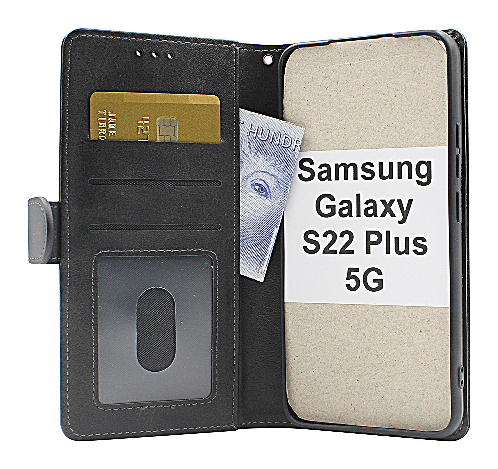 billigamobilskydd.seZipper Standcase Wallet Samsung Galaxy S22 Plus 5G