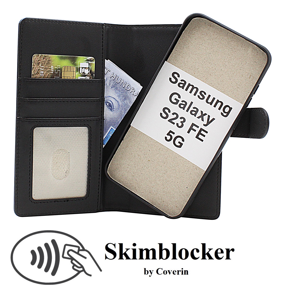 Skimblocker Samsung Galaxy S23 FE 5G Magnet Plånboksfodral