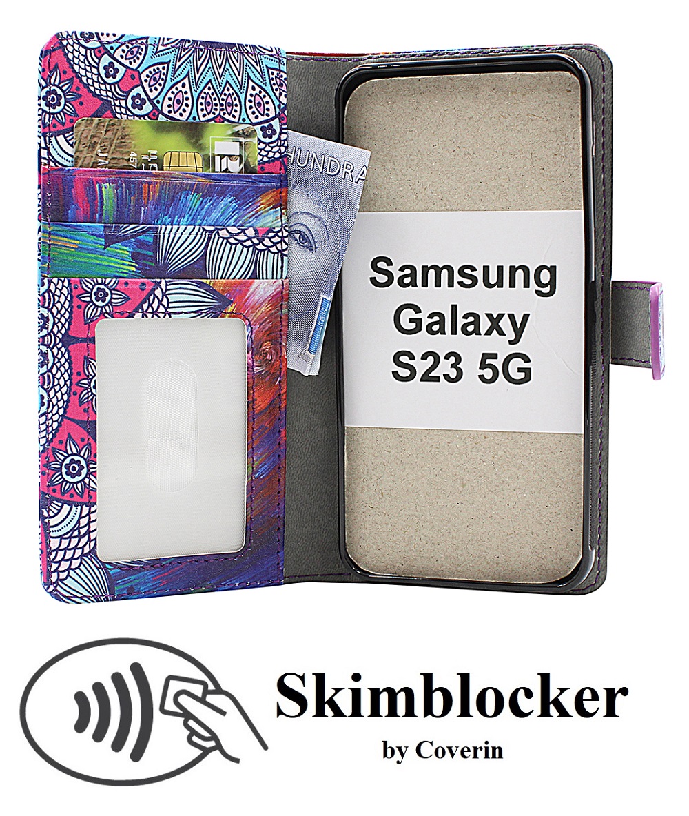 CoverInSkimblocker Magnet Designwallet Samsung Galaxy S23 5G