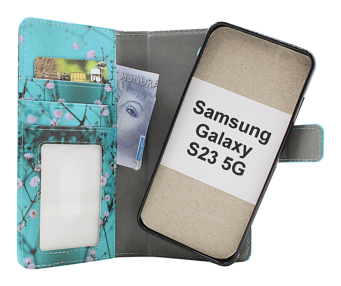 Product Image for Skimblocker Samsung Galaxy S23 5G Magnet Plånboksfodral Design