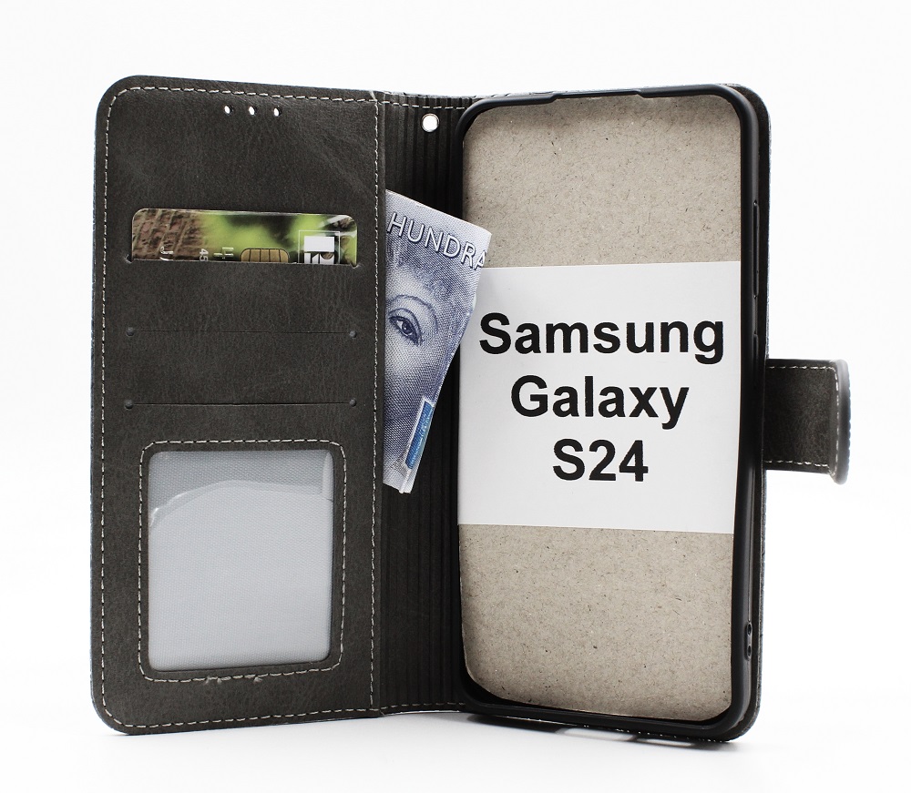 billigamobilskydd.seFlower Standcase Wallet Samsung Galaxy S24 5G (SM-S921B/DS)