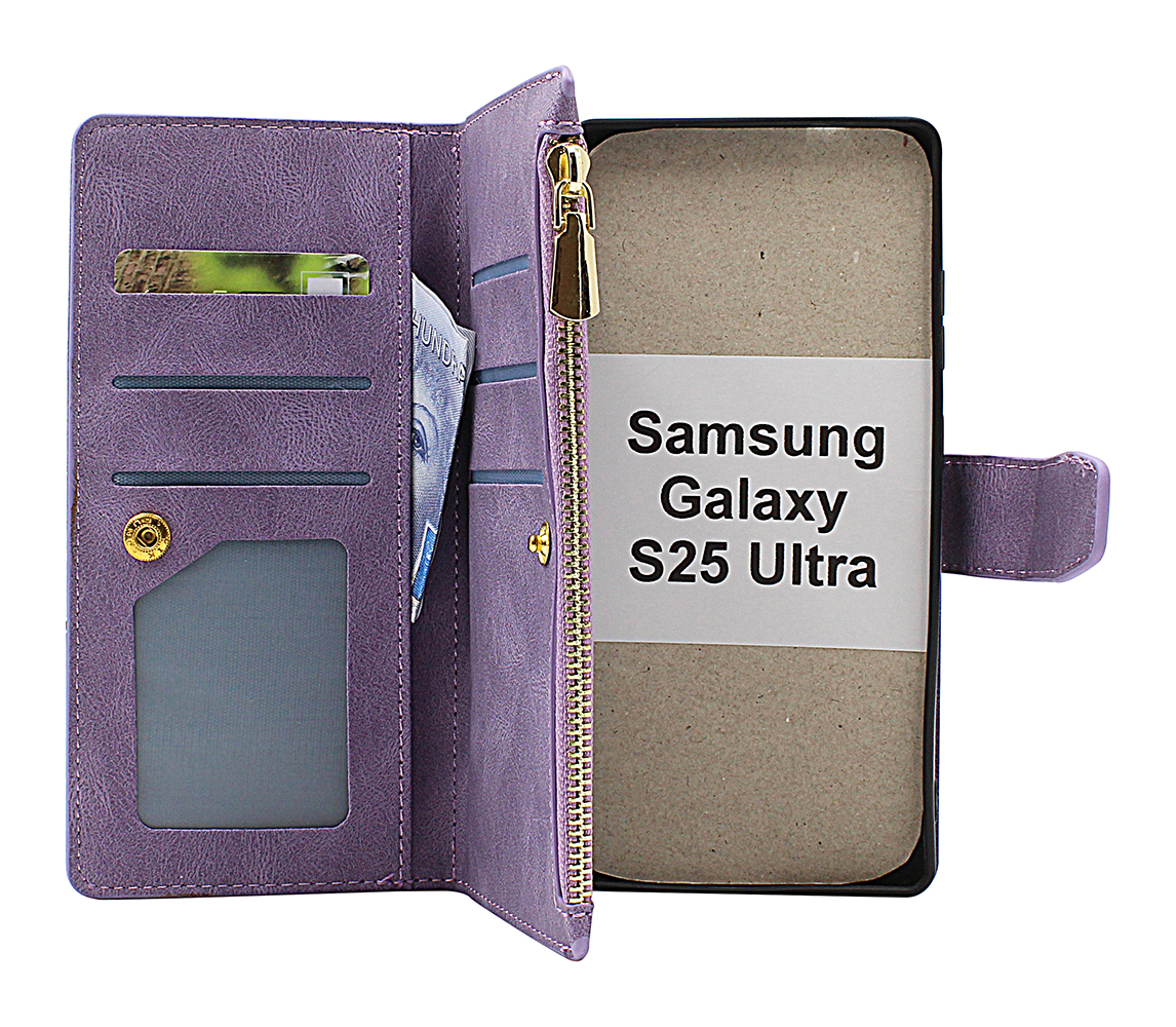 XL Samsung Galaxy S25 Ultra Lyx Plånboksfodral