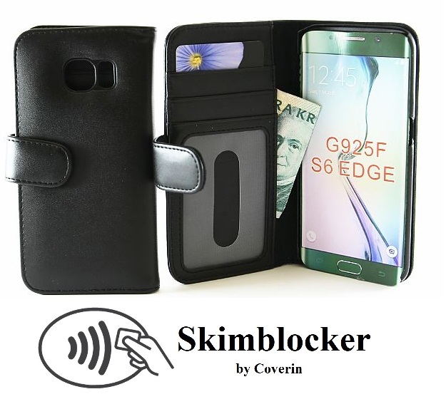 CoverInSkimblocker Plnboksfodral Samsung Galaxy S6 Edge (G925F)