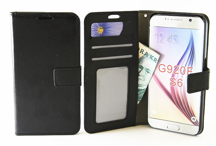 billigamobilskydd.seCrazy Horse wallet Samsung Galaxy S6 (G920F)