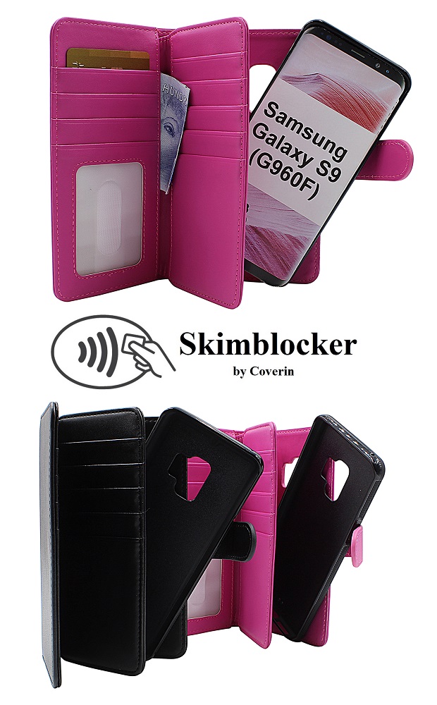CoverInSkimblocker XL Magnet Fodral Samsung Galaxy S9 (G960F)